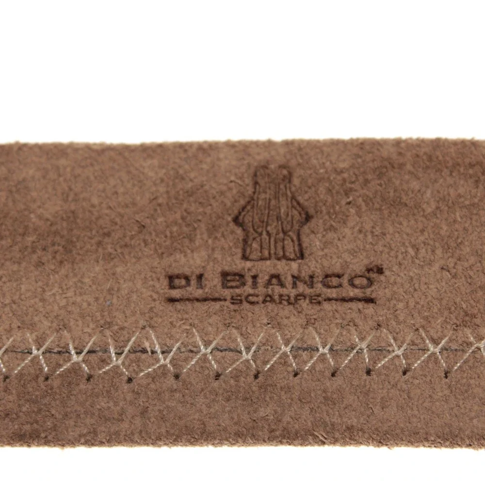 Di Bianco NWT Cut to Size Dress Belt In Solid Brown Suede Leather One Size